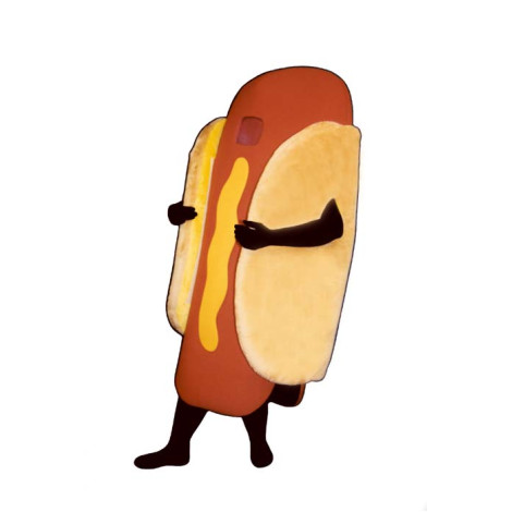 Hot Dog with Detachable Bun (Bodysuit not included) Mascot Costume FC047-Z 