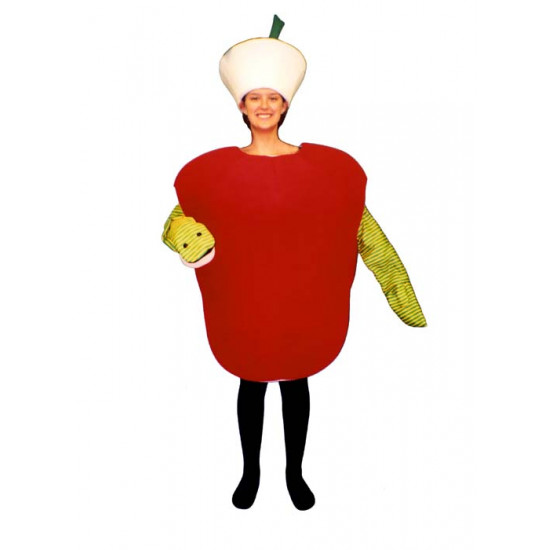 Wormy Apple  Mascot Costume  (Bodysuit not included) PP78-Z