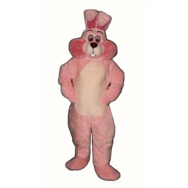 Pink Marshmallow Bunny Mascot Costume 1110P-Z 